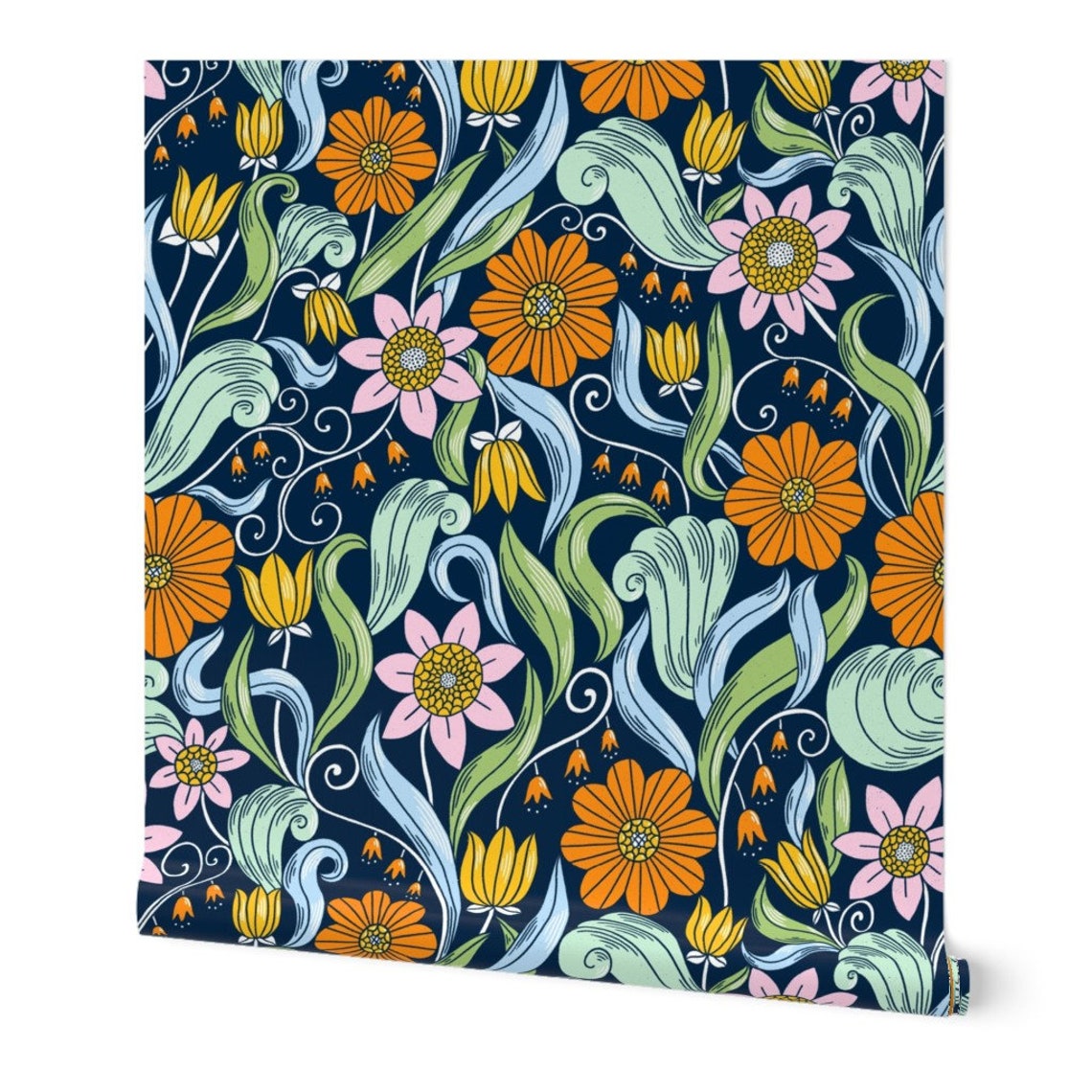 Art Nouveau Wallpaper Art Nouveau Pattern by Stolenpencil Etsy