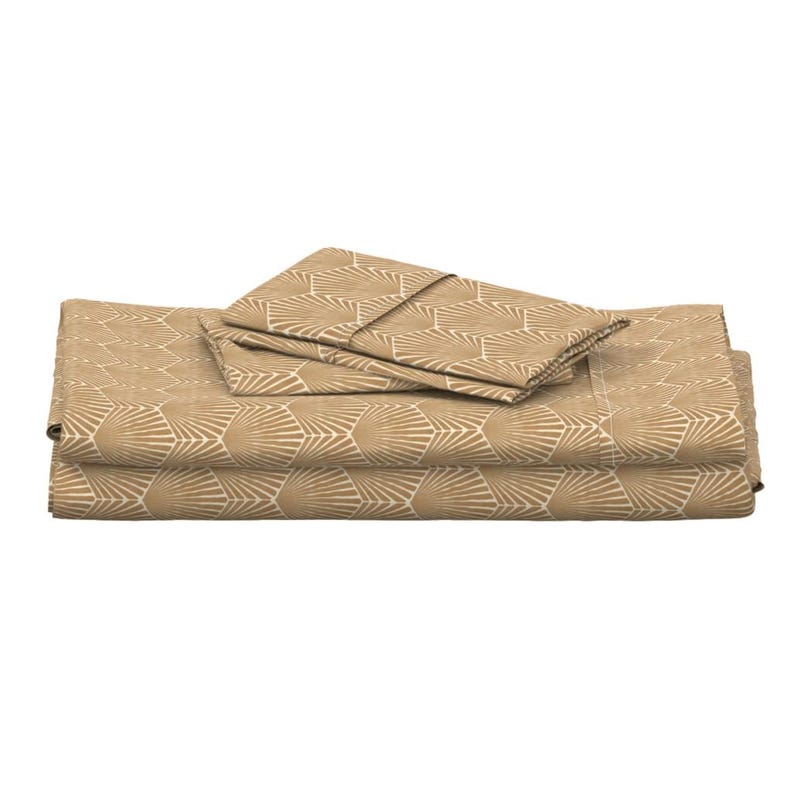 Neutral Art Deco Sheets - Boho Rhombus Shell by Patterns_of_love ...