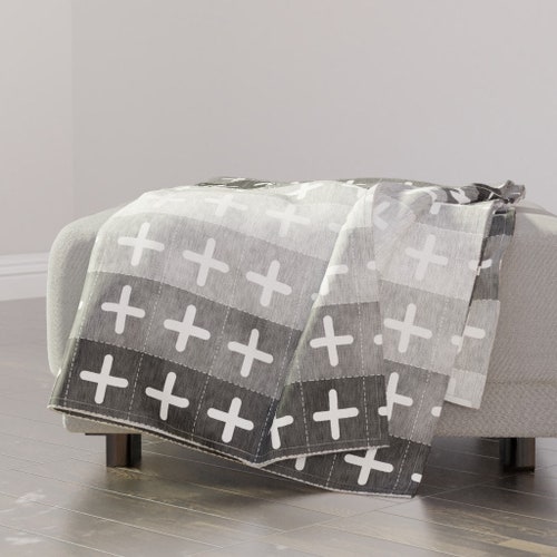 Swiss Cross Throw Blankets Sweatshirt Blanket Boho Farmhouse Etsy