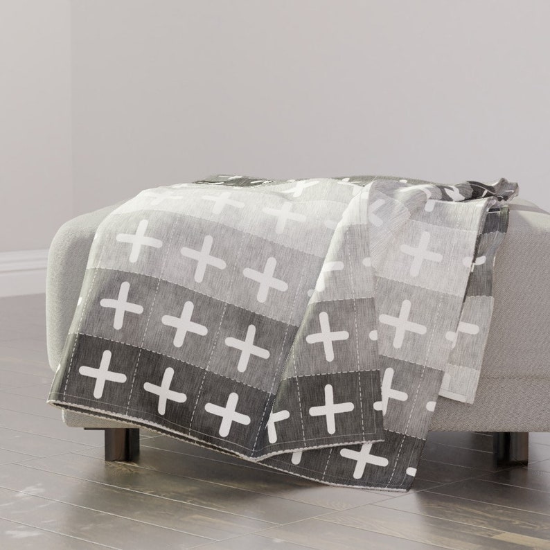 Swiss Cross Throw Blanket Farmhouse Quilt by Etsy