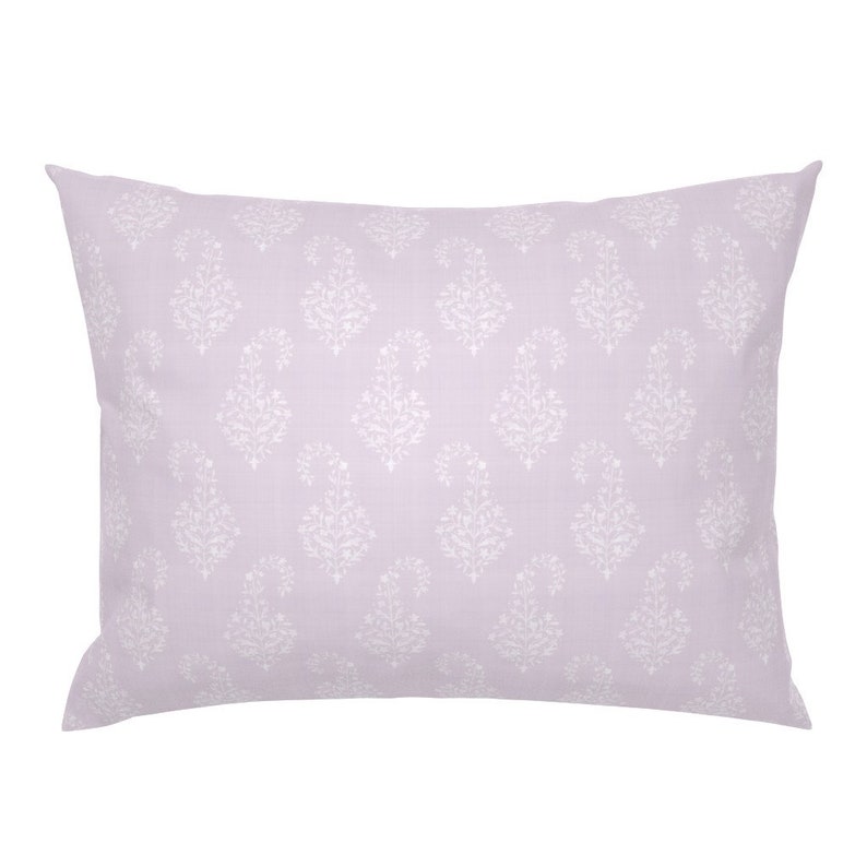 Purple Pillow Sham Woven Painted Paisley Lilac by Etsy