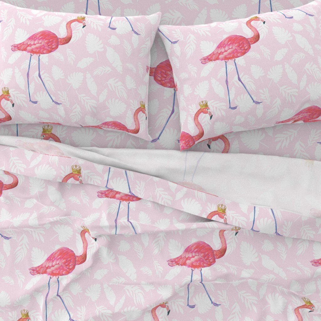 Tropical Princess Sheets Pink Flamingo 