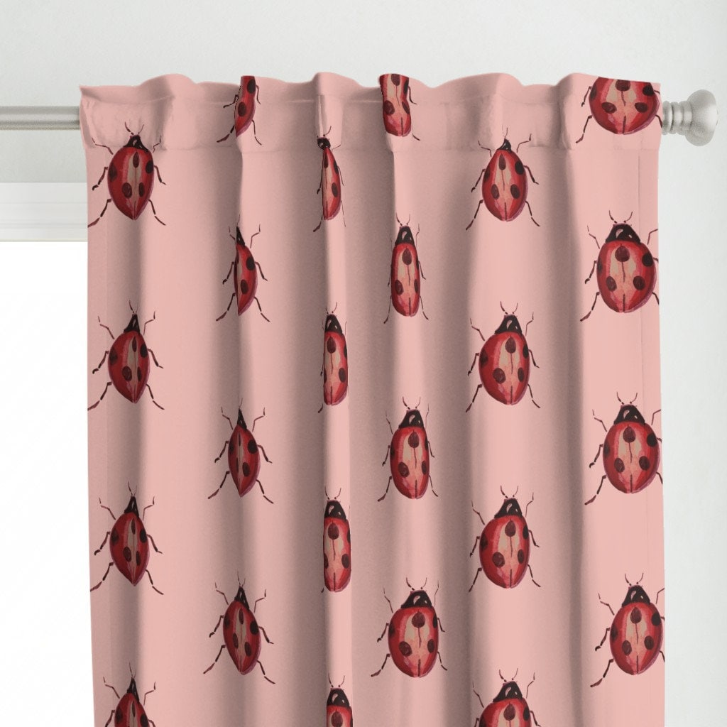 Cortina Ladybug Cocina, Cortinas Girl Lady Bug