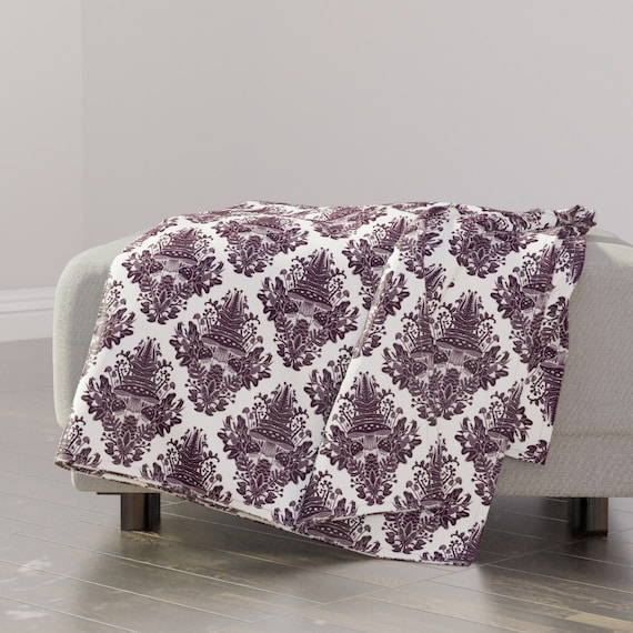 Vines Leaves Dark Print Blanket by Spoonflower 50 x 70 Roostery Plush Minky Throw Blanket Vines Leaves Dark Print Blanket by Spoonflower 50 x 70 Roostery Plush Minky Throw Blanket