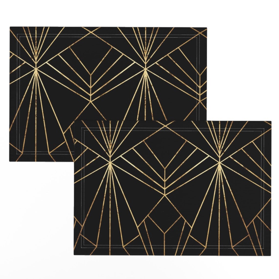 Art Deco Placemats set of 2 and All That Jazz Large Etsy