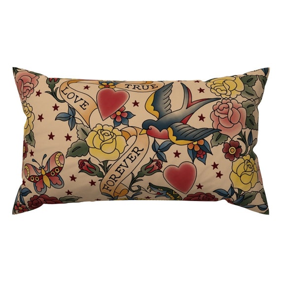 Tattoo Accent Pillow Tattoo Me Tattoo You by stitchyrichie Etsy