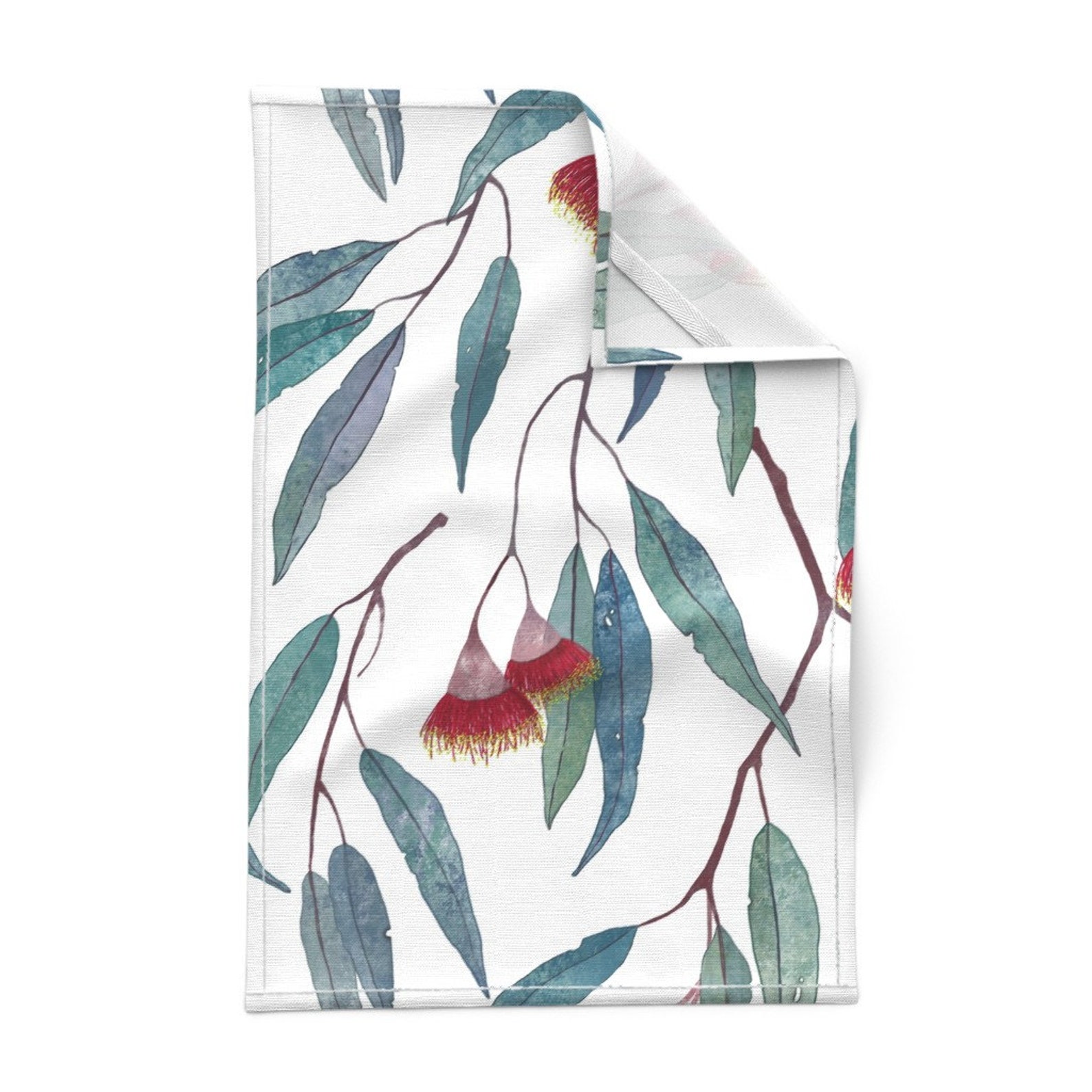 Eucalyptus Tea Towels set of 2 Eucalyptus Leaves and Etsy