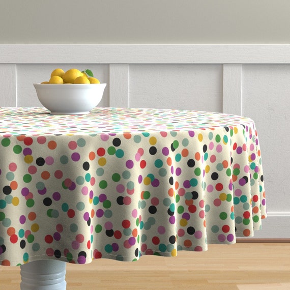 Mod Confetti Round Tablecloth Confetti by michellenilson Etsy
