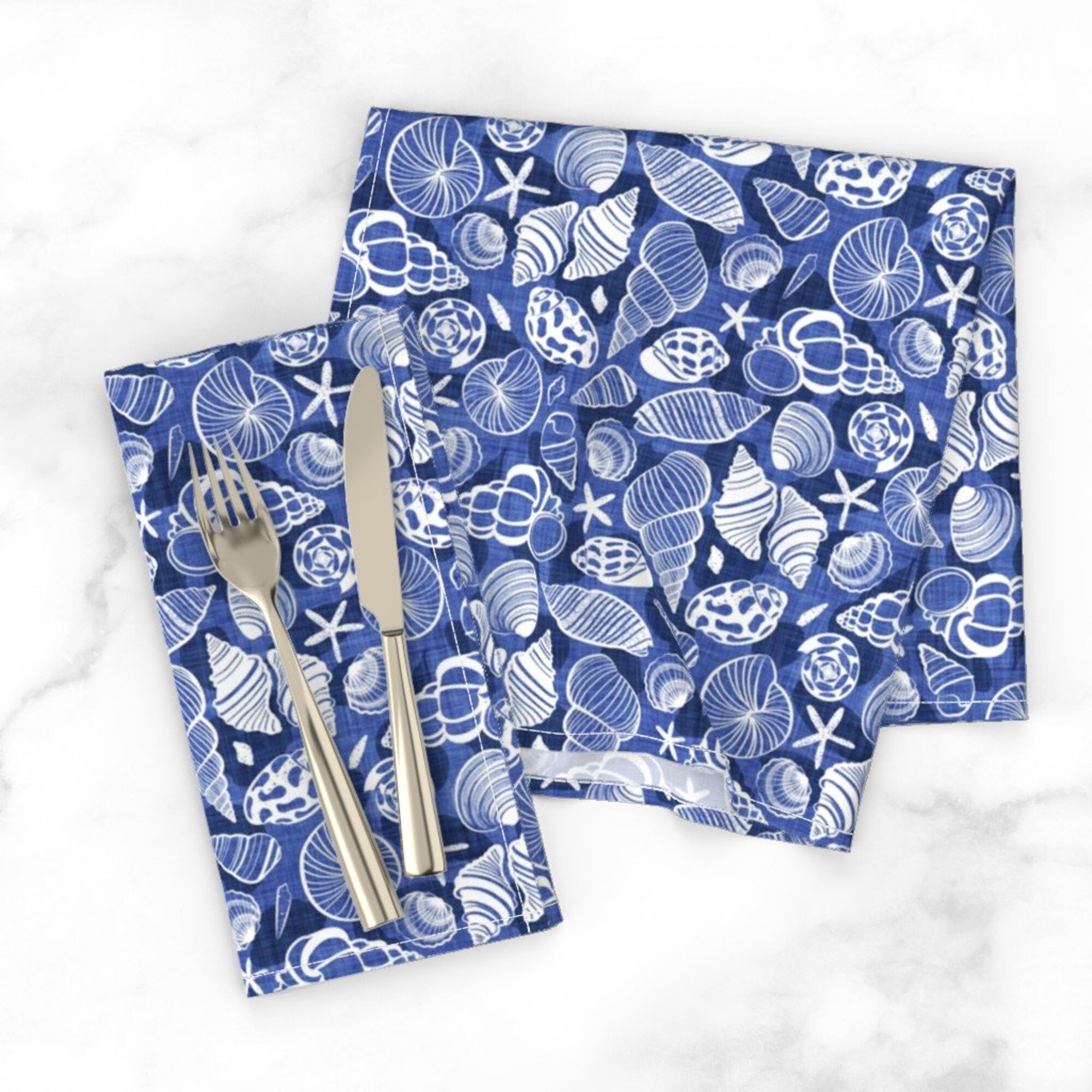 Discover Ocean Blue Dinner Napkins