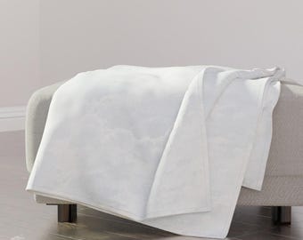 Coperta decorativa stravagante - Cielo con nuvole sognanti, cameretta per bambini, azzurro pallido, grande coperta decorativa - Cloud 11 Large di fischkandi