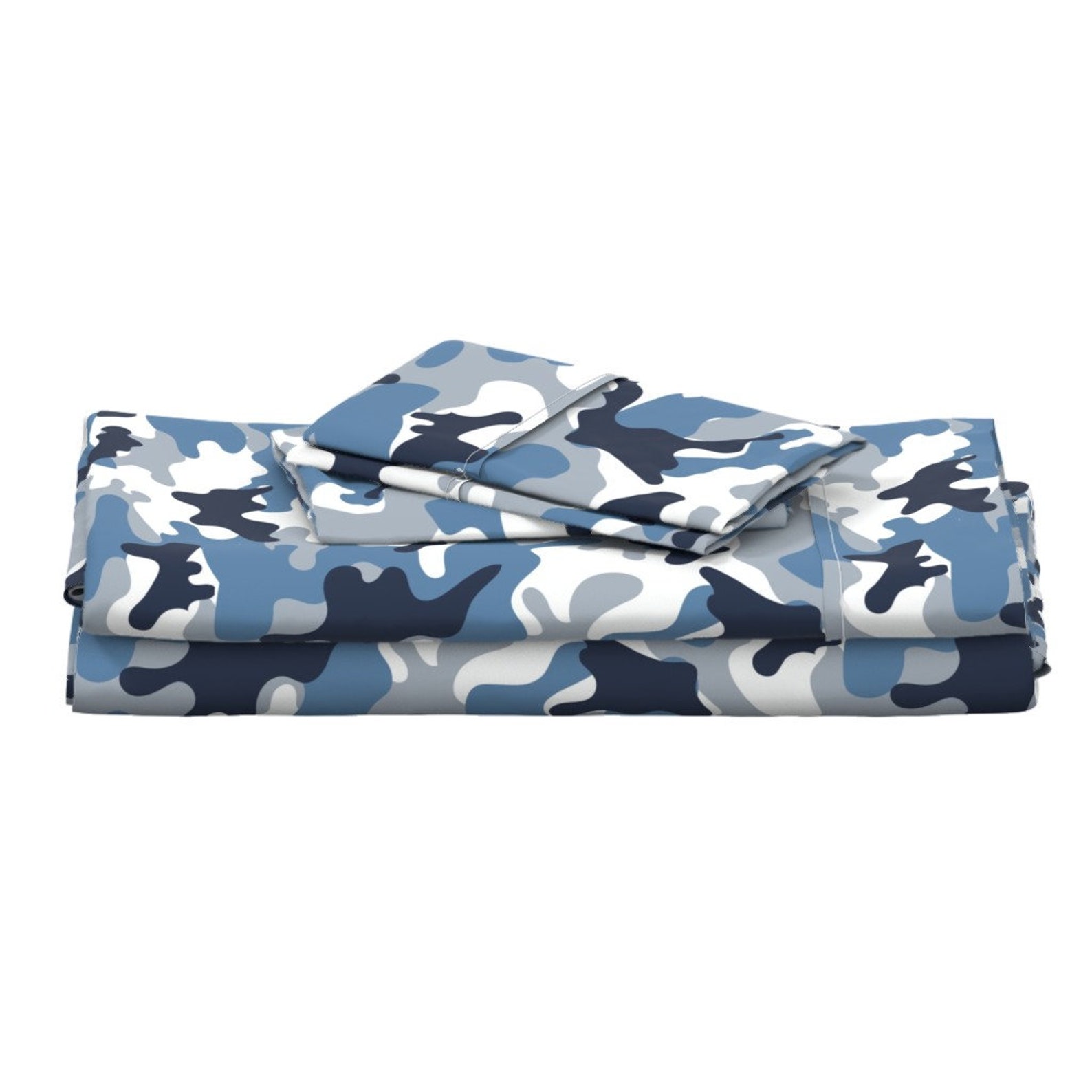 Camouflage Sheets Blue and White Camouflage Pattern by Etsy