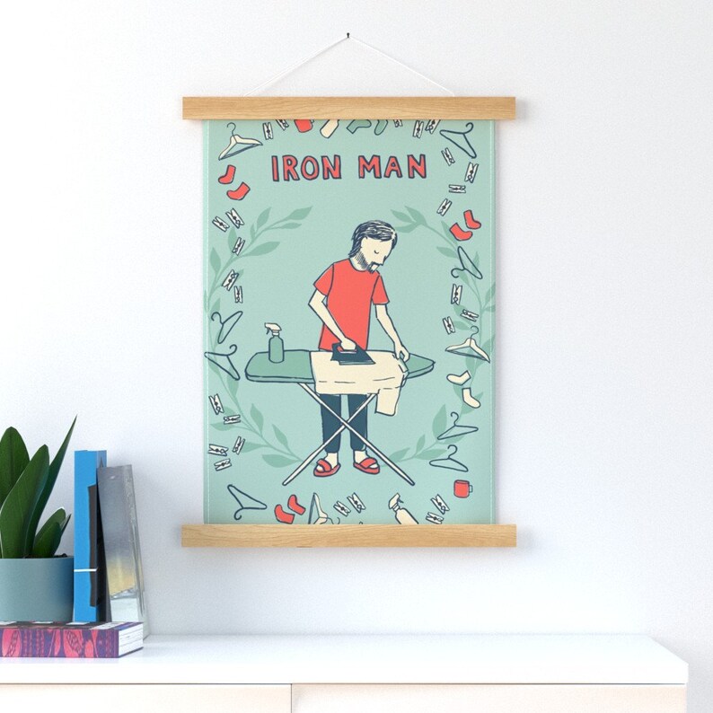 Dad Joke Tea Towel Iron Man Tea Towel by Ceciliamok Etsy