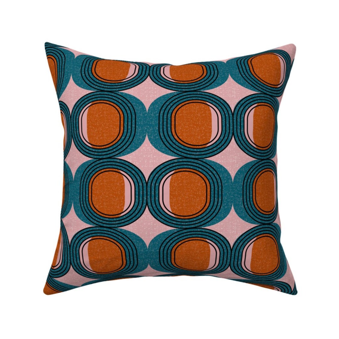 Mid Century Modern Throw Pillow Mid Century Elliptic by Etsy