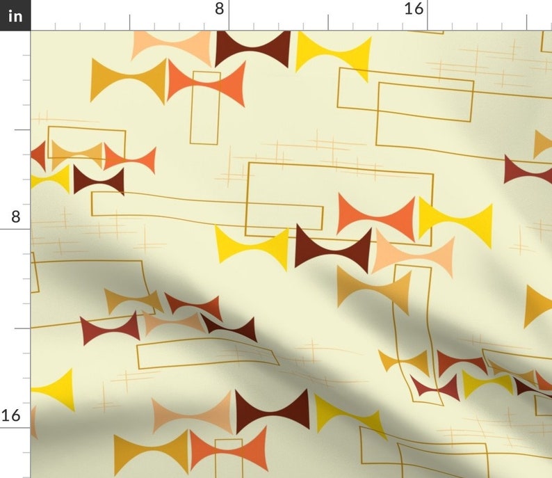 Dad/'s Den Lampshade Warm Cream Hatch Large by madtropic Lampshade Tiki Den Cotton Sateen Table Runner by Spoonflower Retro Table Runner