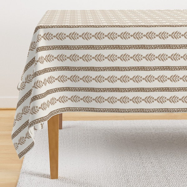 Brown Tablecloth - Etsy