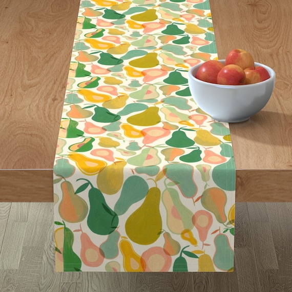 Pastel Pears Table Runner
