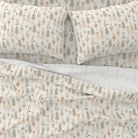 Vintage Nutcracker Sheets Neutral Ballet by Charlottewinter Etsy