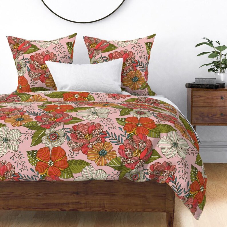Bohemian Bedding - Bloom Boom Large by Valentinaharper - Floral Hand ...