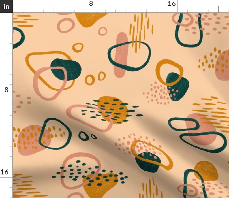 Pebbles Cotton Sateen Circle Tablecloth by Spoonflower Simple Abstract by new/_branch/_studio River Side Round Tablecloth Riverside