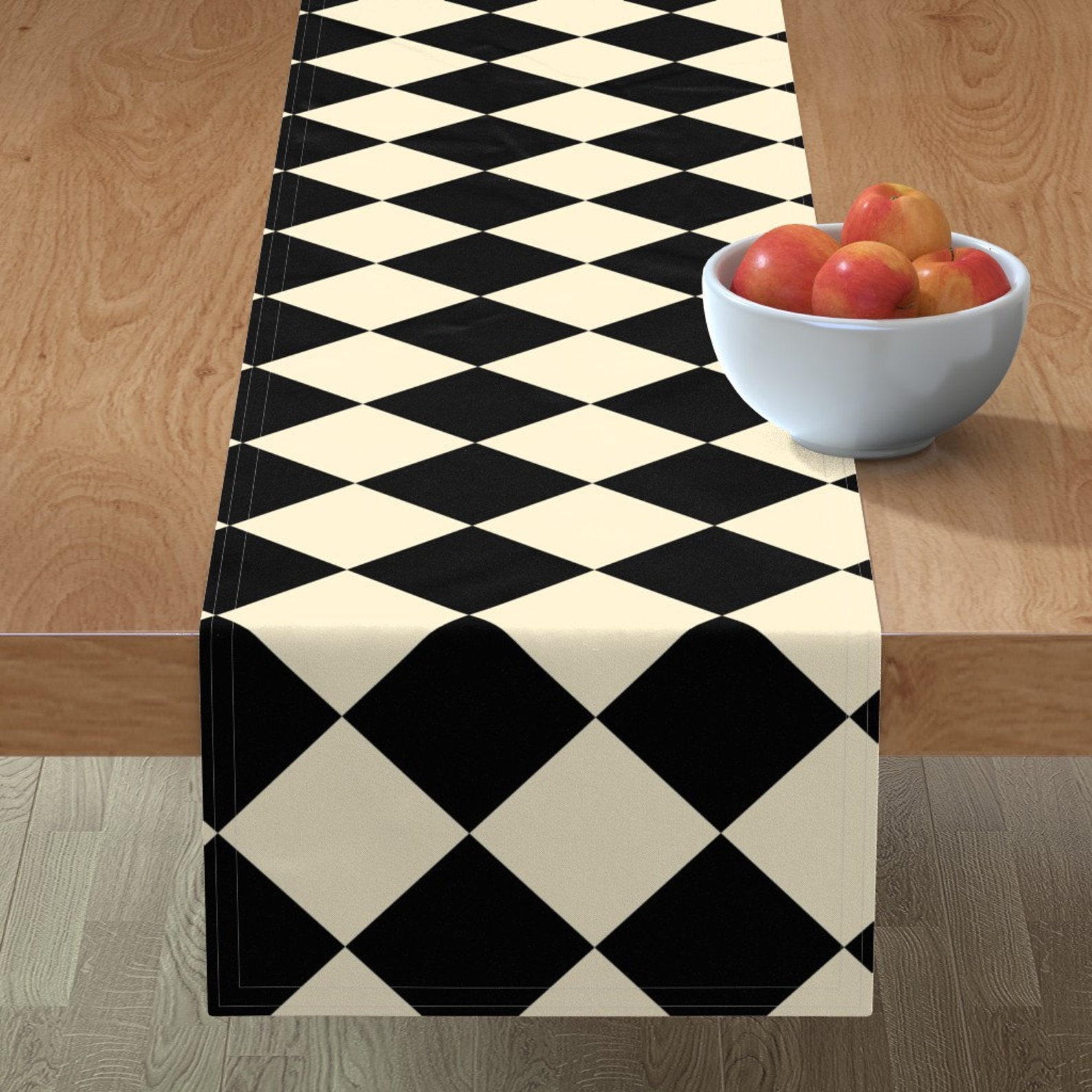 Harlequin Table Runner Wonderland Chessboard Check by Etsy