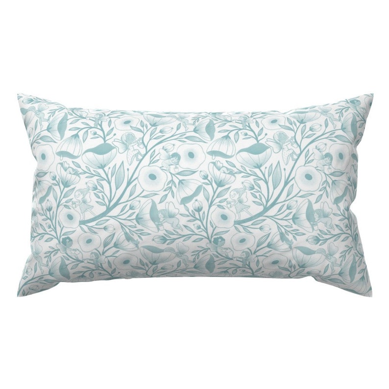 Flowers Accent Pillow Nature Blossoms Baby Plants Sweet Rectangle Lumbar Throw Pillow By Spoonflower Dewdrop Fairy Toile By Lauralogan Home Decor Decorative Pillows Lifepharmafze Com
