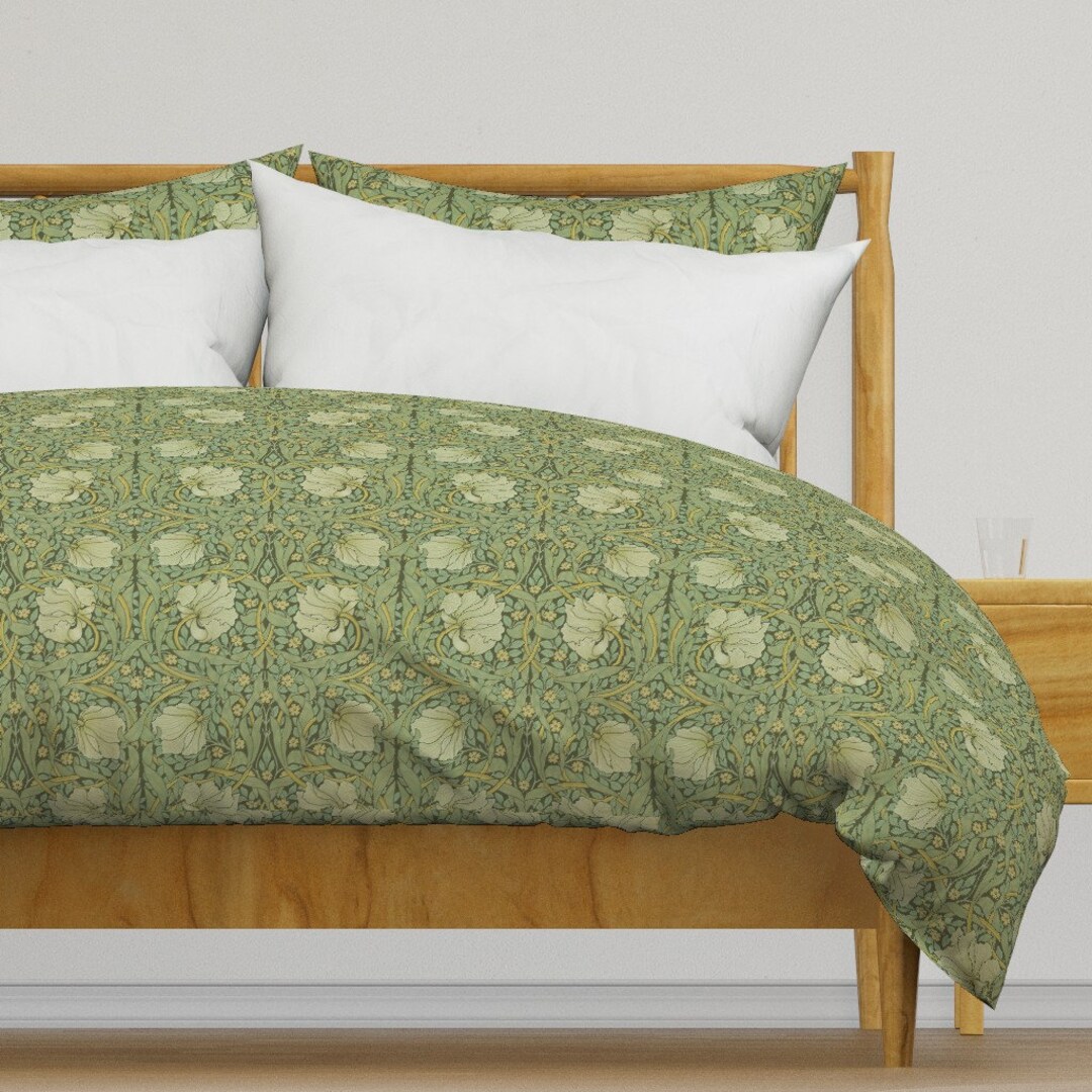 William Morris Pimpernel Cream 132 Cm X 178 Cm Floral Cotton Tablecloth