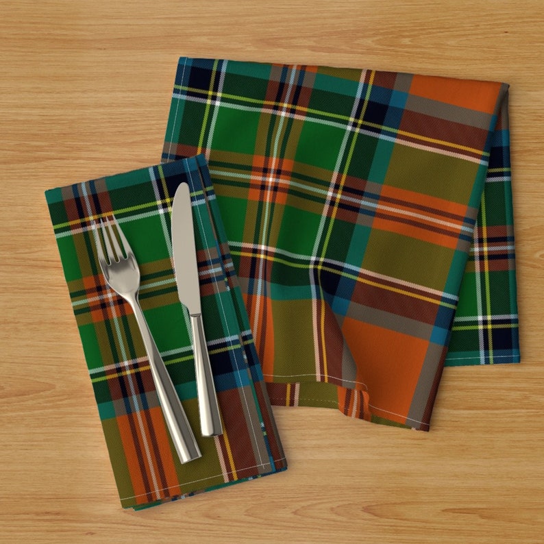 Plaid Dinner Napkins Set of 2 Stewart Stuart Tartan by Etsy