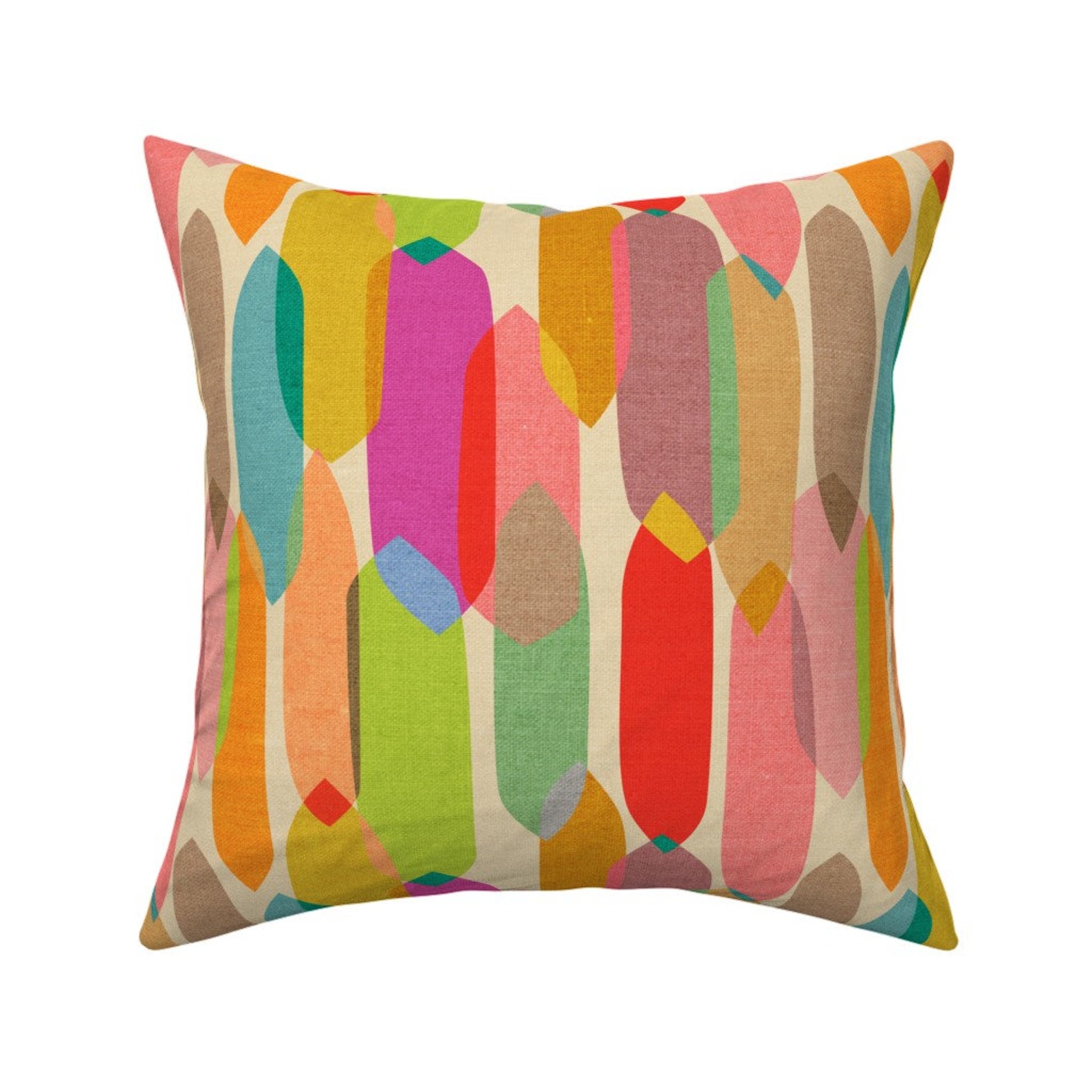 Mid Century Throw Pillow Mid Century Droplets by Ceciliamok Etsy