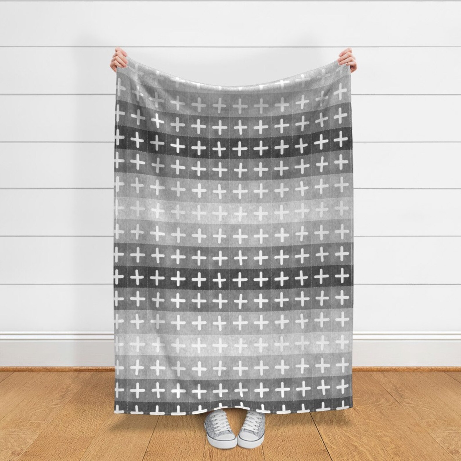 Swiss Cross Throw Blanket Farmhouse Quilt by Etsy