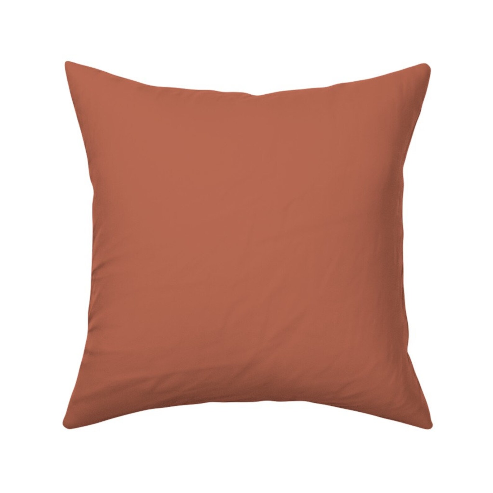 Warm Earth Tones Throw Pillow Terra Cotta Solid by Etsy