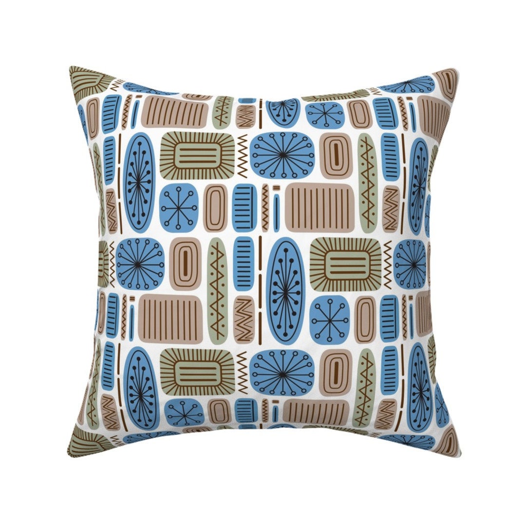 Mid Century Throw Pillow