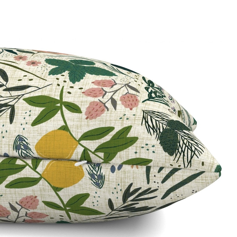 Spoonflower Birds Lumbar Pillow - Thumbnail 5