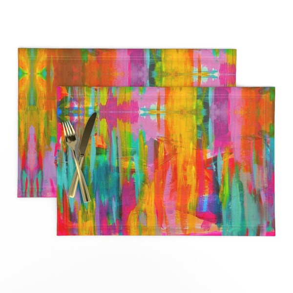 Bright Placemats Etsy