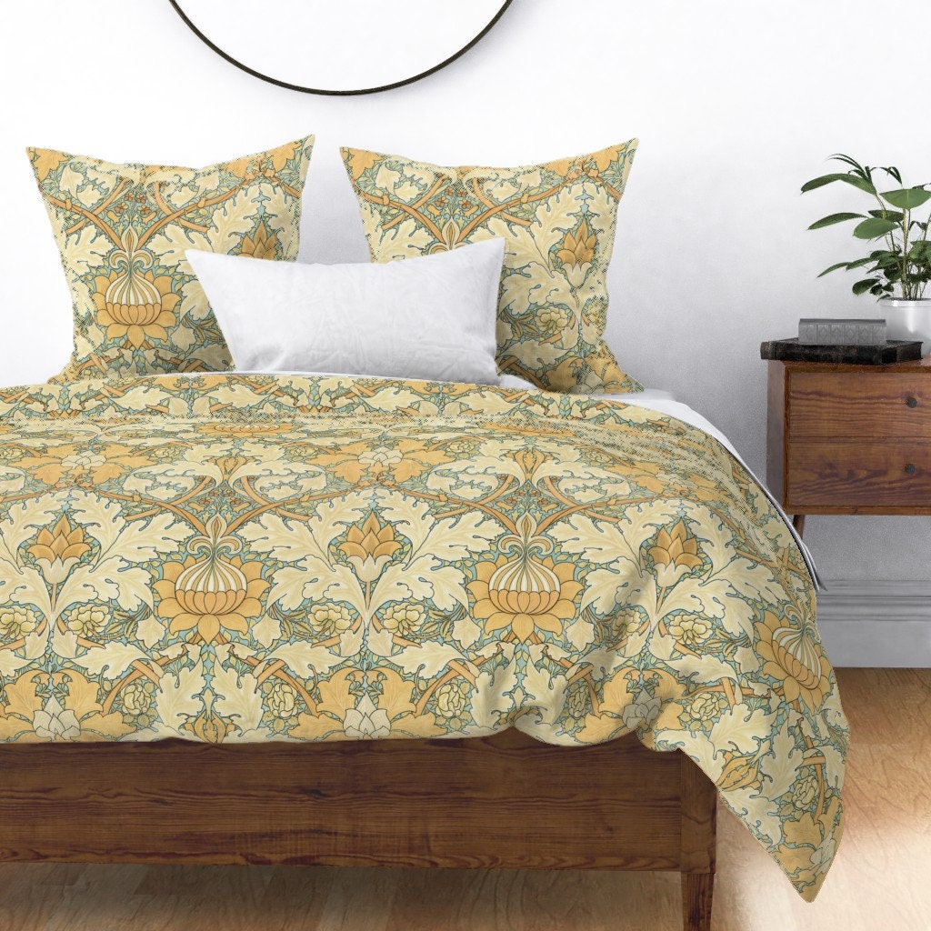 William Morris Duvet Cover Growing Damask Large by Etsy