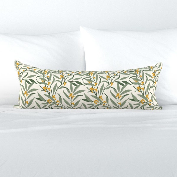 Yellow Lumbar Pillow Etsy