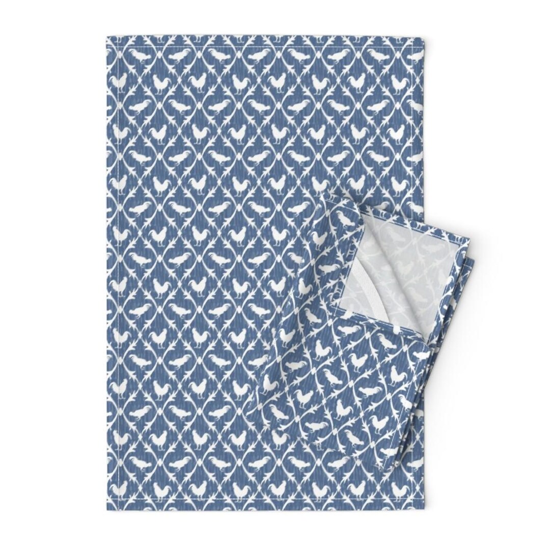 Modern Farmhouse Tea Towels set of 2 Rooster Lattice by 3rittanylane ...