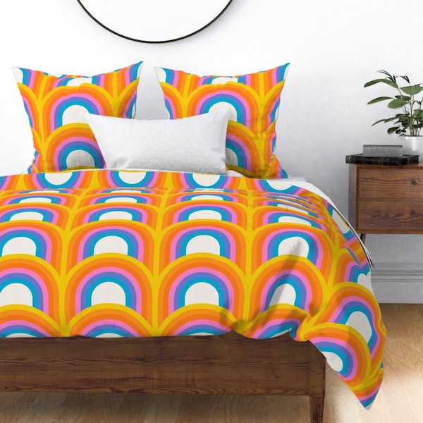 Rainbow Duvet Cover Etsy
