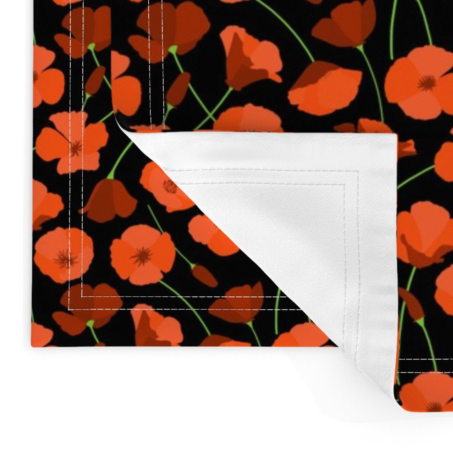 Poppy Placemats Set of 2 California Poppies by Etsy