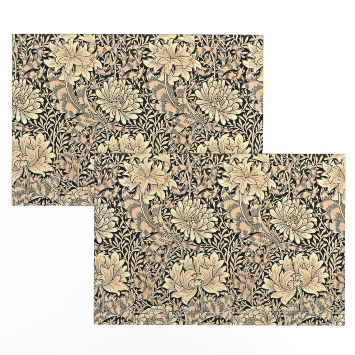 Victorian Inspired Placemats set of 2 Chrysanthemum Wood Etsy