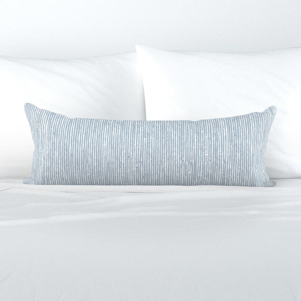 Light Blue Lumbar Pillow Etsy