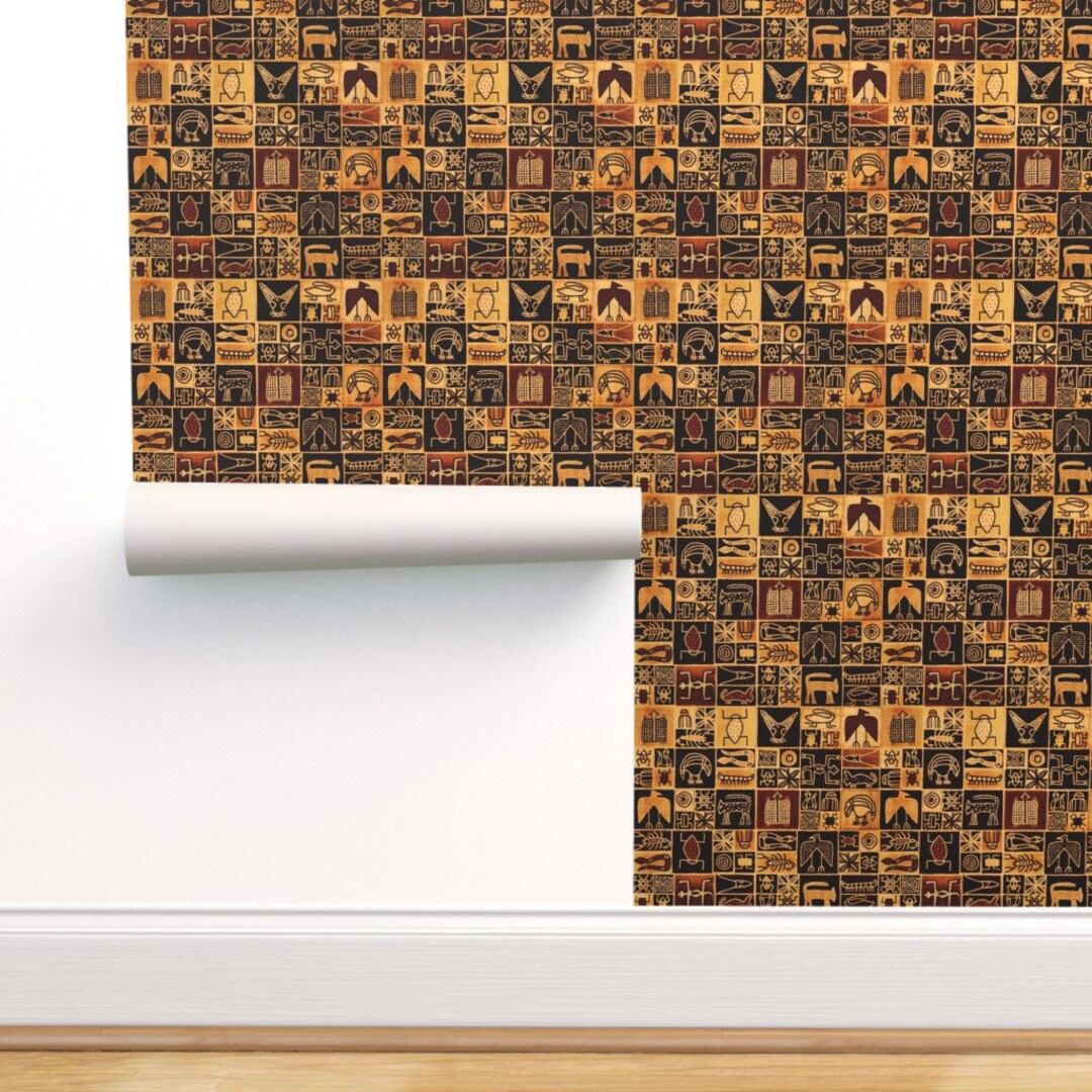 Vintage Look Commercial Grade Wallpaper Desert Animals by - Etsy Vintage Look Commercial Grade Wallpaper Desert Animals by - Etsy