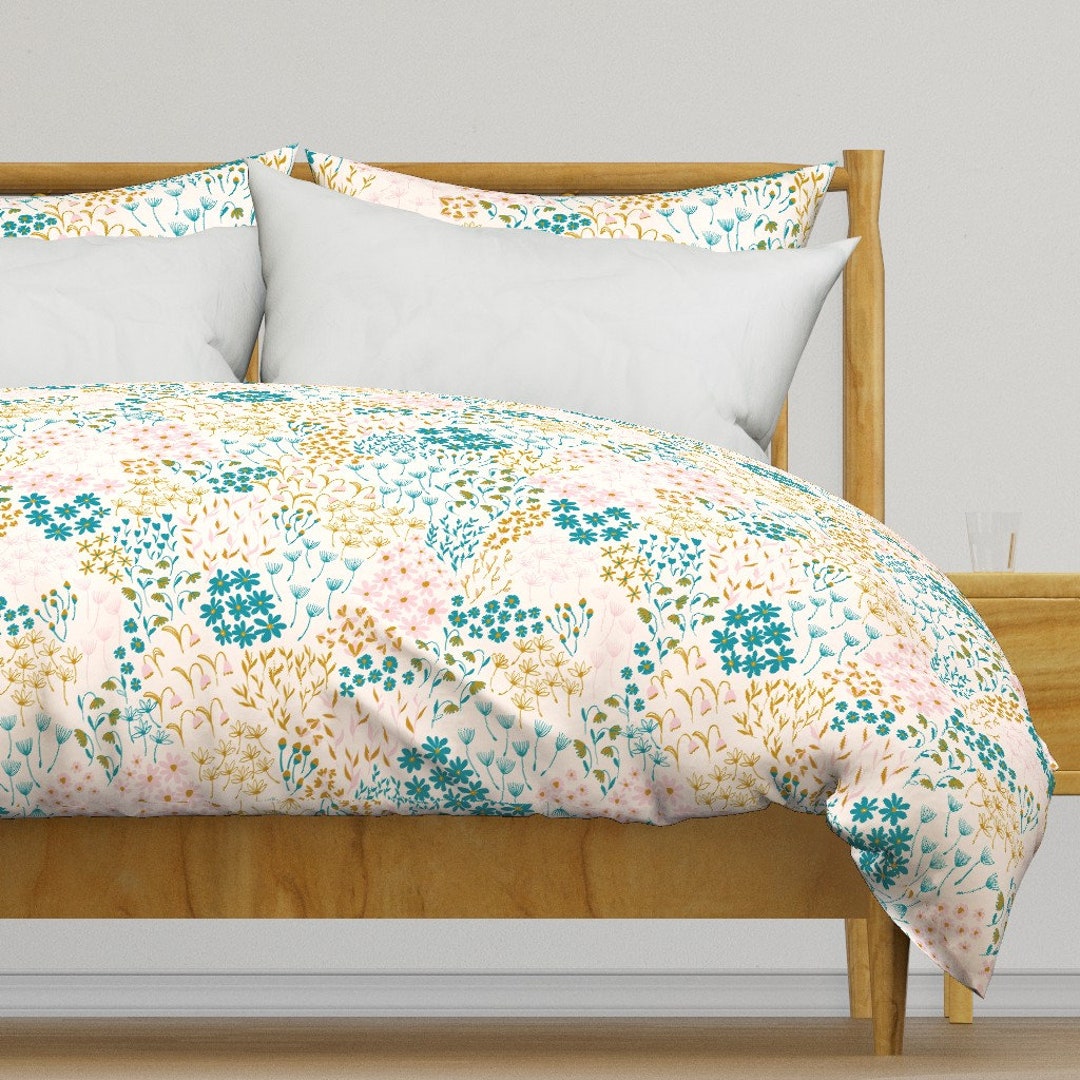 Wildflower Duvet Cover Millefleur by Kurull Ditsy Meadow Etsy