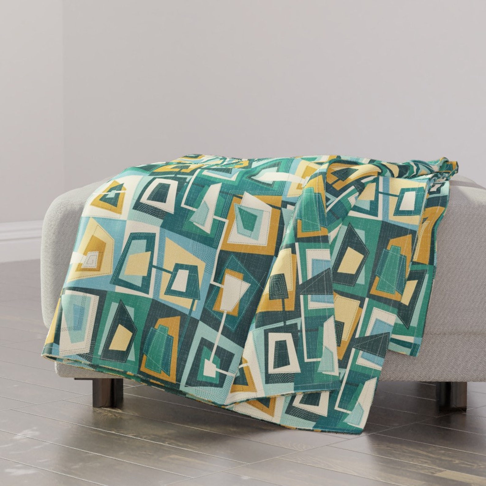 Mid Century Modern Throw Blanket Mid Century by Etsy