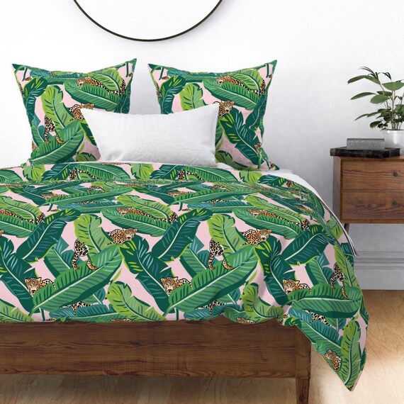 jungle print duvet set