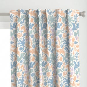 Coastal Coral Curtain Panel - Summer Coral by danelys_sidron - Coral Reef Underwater Summer Nautical Custom Curtain Panel by Spoonflower