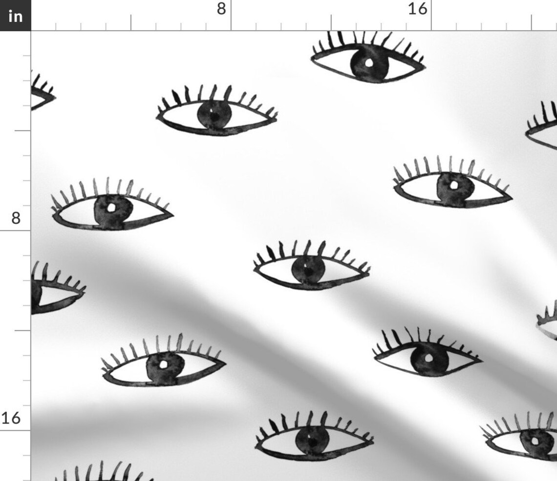 Eyes Curtain Panel Big Eyes Watching You by Katerinaizotova Etsy