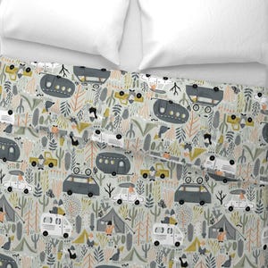 Gnomes Bedding - Gnome Nomads by amy_maccready - Camper Van Desert Camping Folklore Cotton Sateen Duvet Cover OR Pillow Shams by Spoonflower image 4
