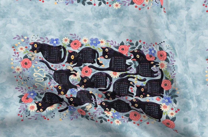 Spoonflower Calendar Tea Towel - Thumbnail 3