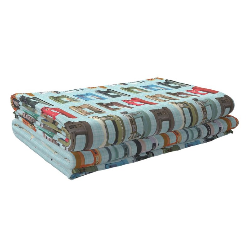 Sewing Machines by Vintage Machines Sheets Retro Sewing Cotton Sateen Sheet Set Bedding by Spoonflower