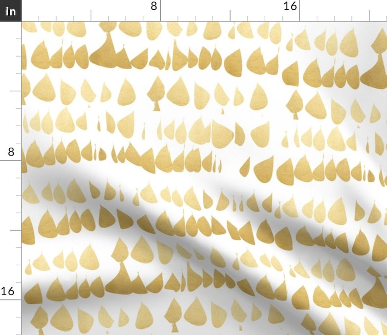 Paint Daubs Gold Look Rectangle Lumbar Throw Pillow by Spoonflower Faux Mustard Gold Accent Pillow Gold Drops On White by mlags